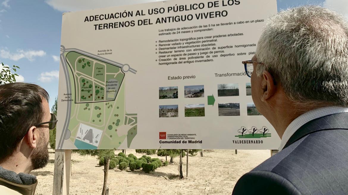Carlos Izquierdo en el Parque Forestal de Valdebernardo