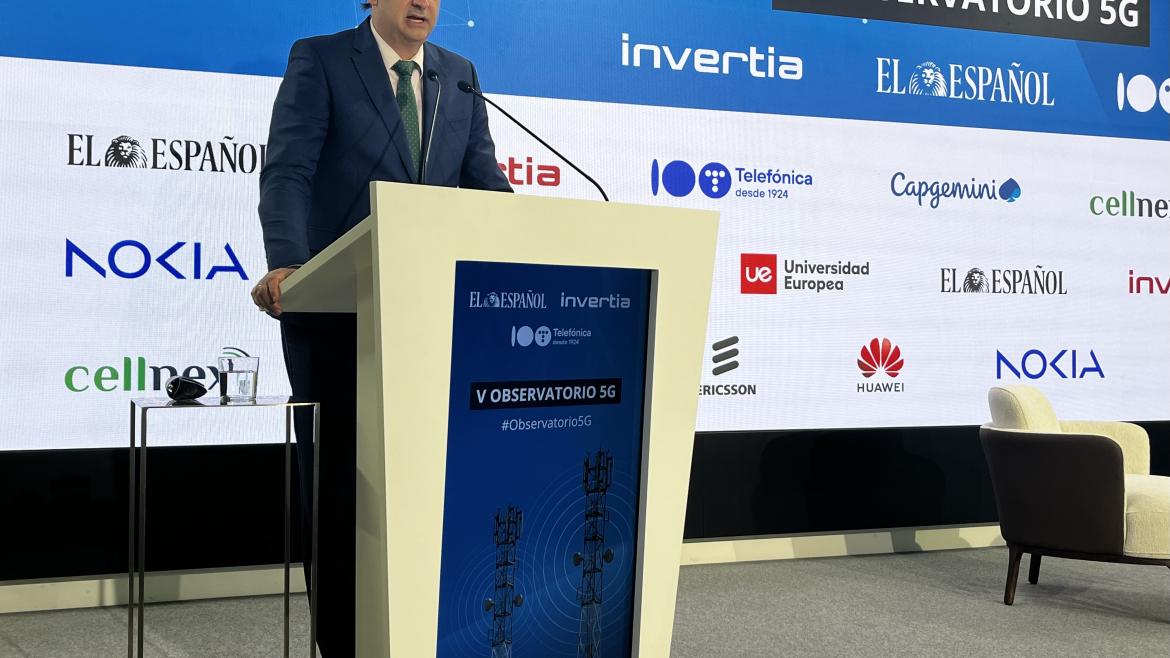 El consejero Miguel López-Valverde en el V Observatorio 5G de El Español e Invertia