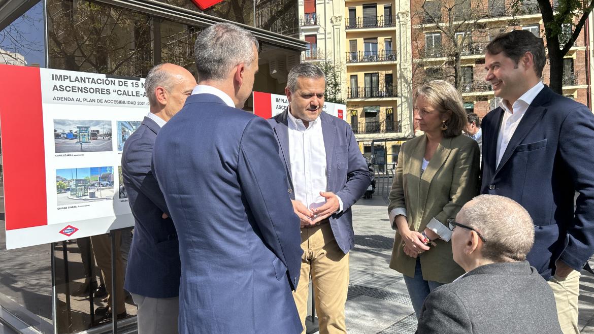 El consejero Jorge Rodrigo presenta la campaña informativa sobre accesibilidad en Metro