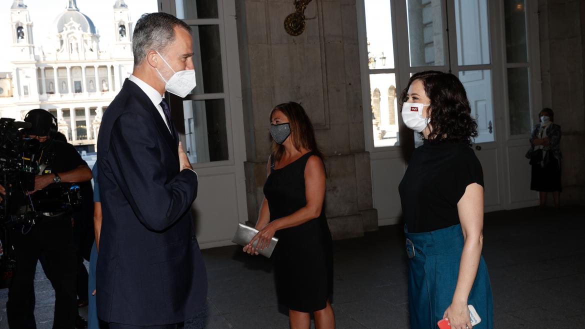 Isabel Díaz Ayuso en el homenaje de Estado a las víctimas de la pandemia del COVID-19