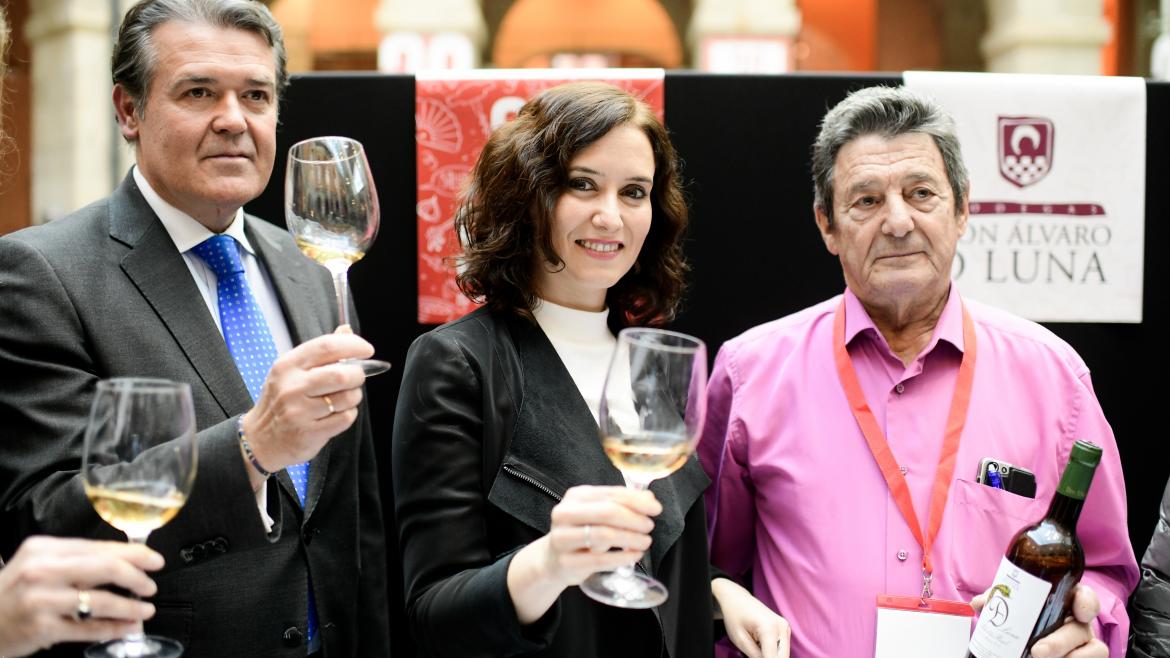 Isabel Díaz Ayuso durante la inauguración de la XX Edición del Salón del Vino