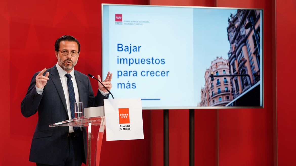 Javier Fernández-Lasquetty en la rueda de prensa del Consejo de Gobierno 