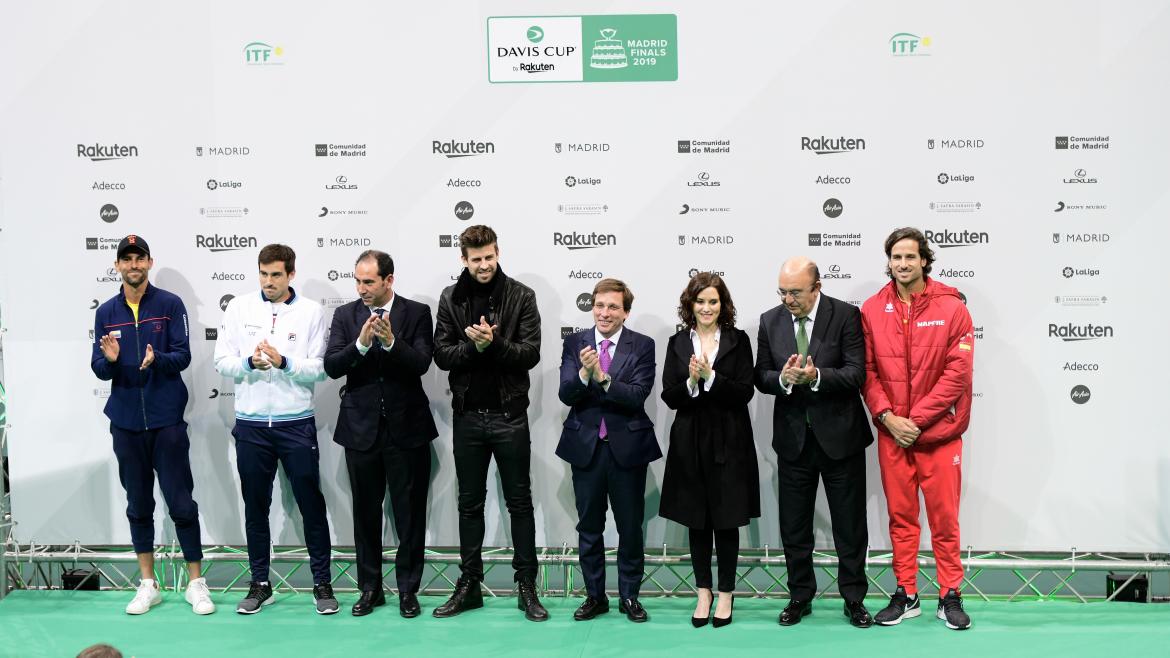 La Comunidad de Madrid se convierte en el foco del deporte mundial con las finales de la Copa Davis Isabel Diaz Ayuso en la presentación oficial de la Copa Davis