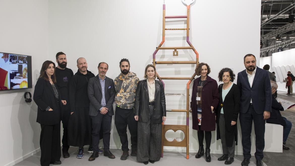 Marta Rivera durante la entrega del premio ARCO Comunidad de Madrid a jóvenes artistas