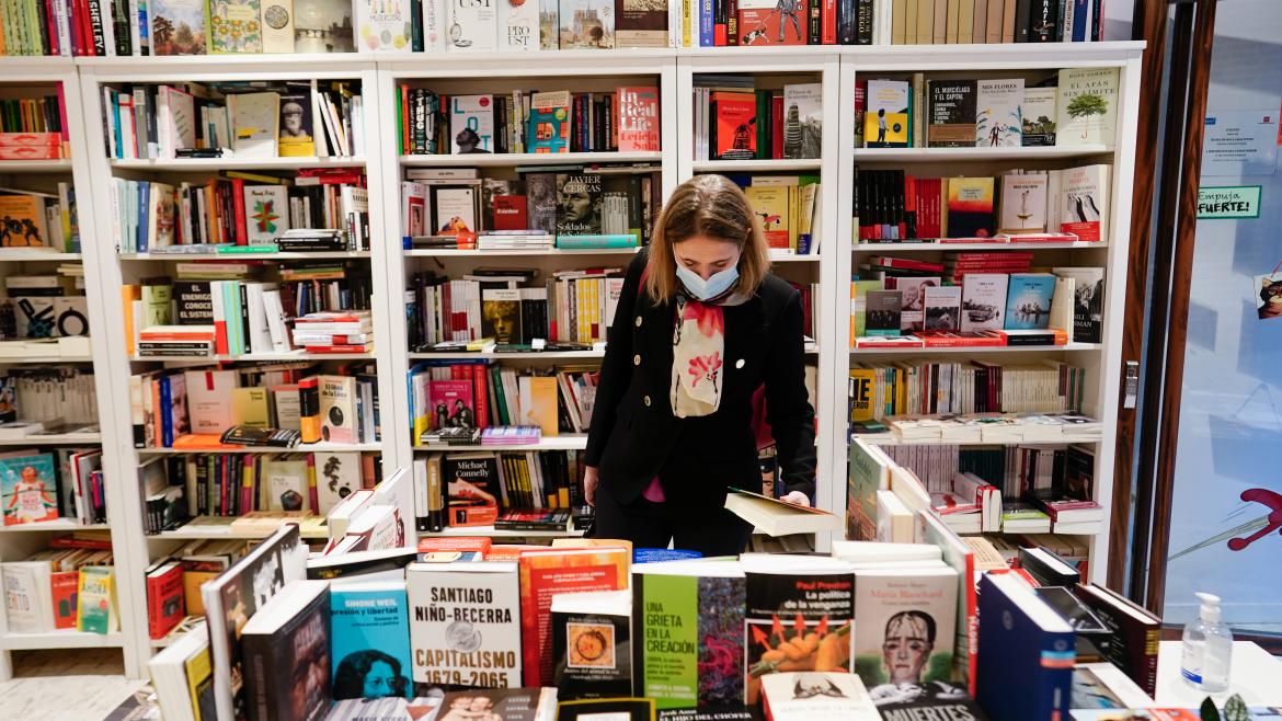 Marta Rivera durante la presentación de La Noche de los Libros