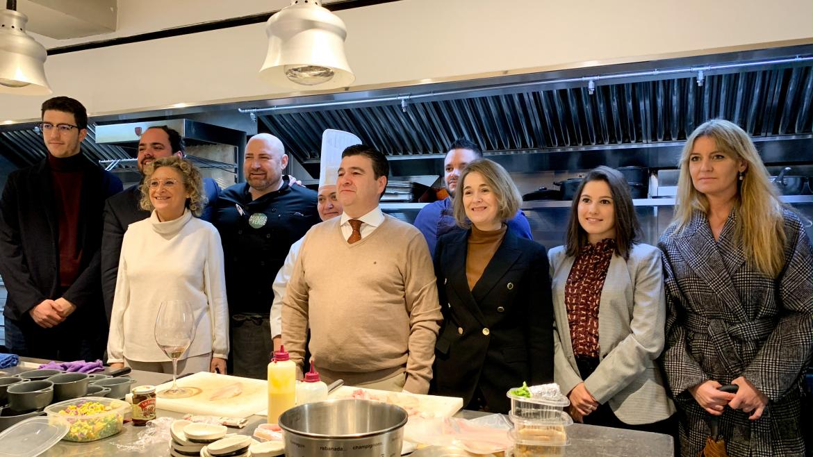 Marta Rivera durante su visita a Aranjuez y Belmonte de Tajo