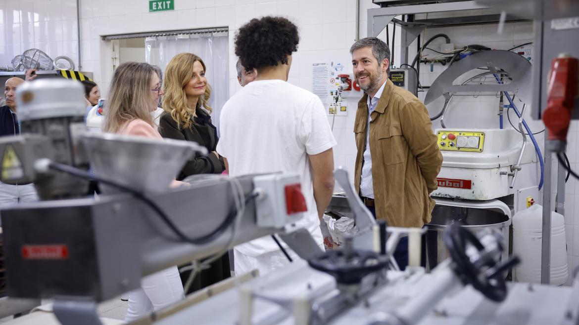 Miguel Ángel García Martín en un momento de su visita a las instalaciones del Centro Teresa de Calcuta