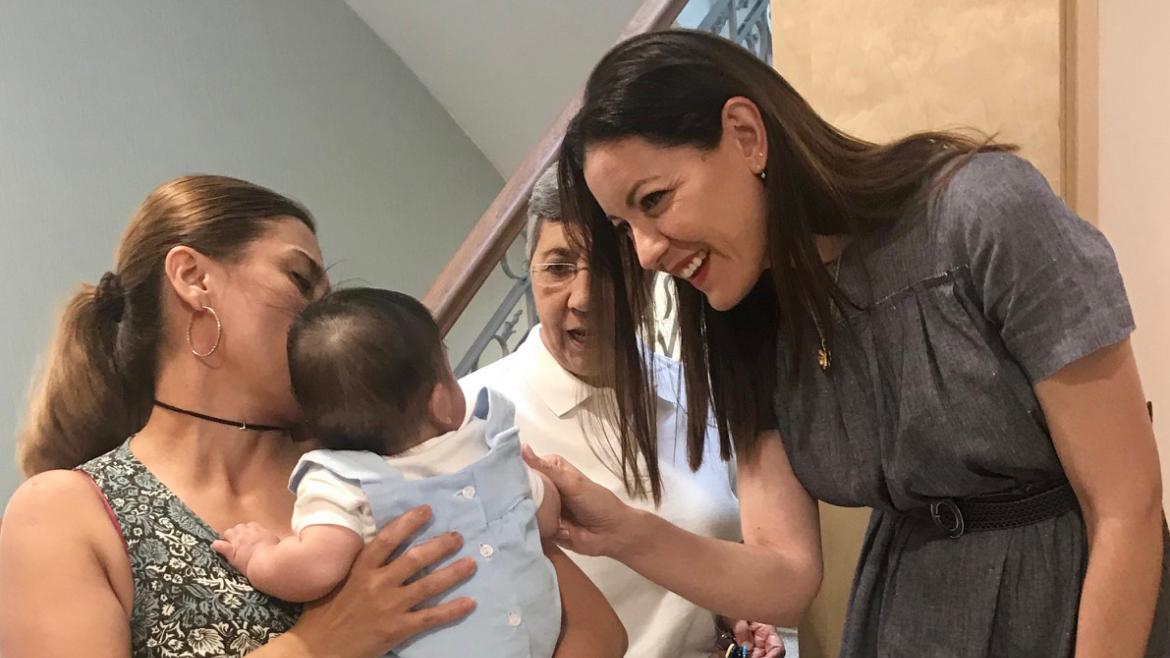Lola Moreno ha inaugurado hoy en Pozuelo de Alarcón el centro maternal Residencia Villa Paz tras sus obras de rehabilitación