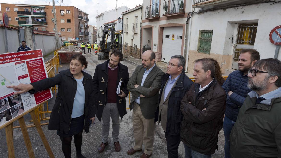 Pedro Rollán visita Arganda del rey