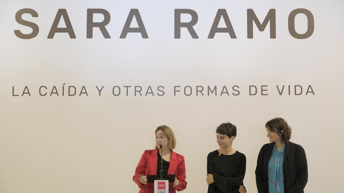 Marta Rivera durante la presentación de la exposición