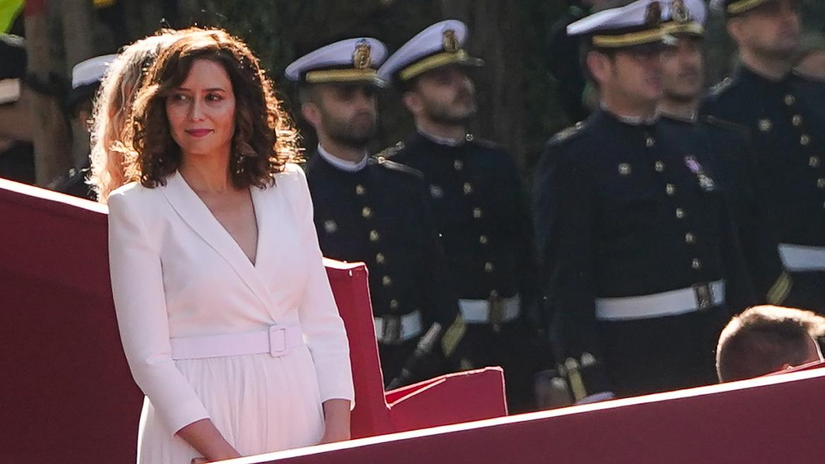 Díaz Ayuso asiste a la celebración de la Fiesta Nacional La presidenta Isabel Díaz Ayuso en la celebración de la Fiesta Nacional