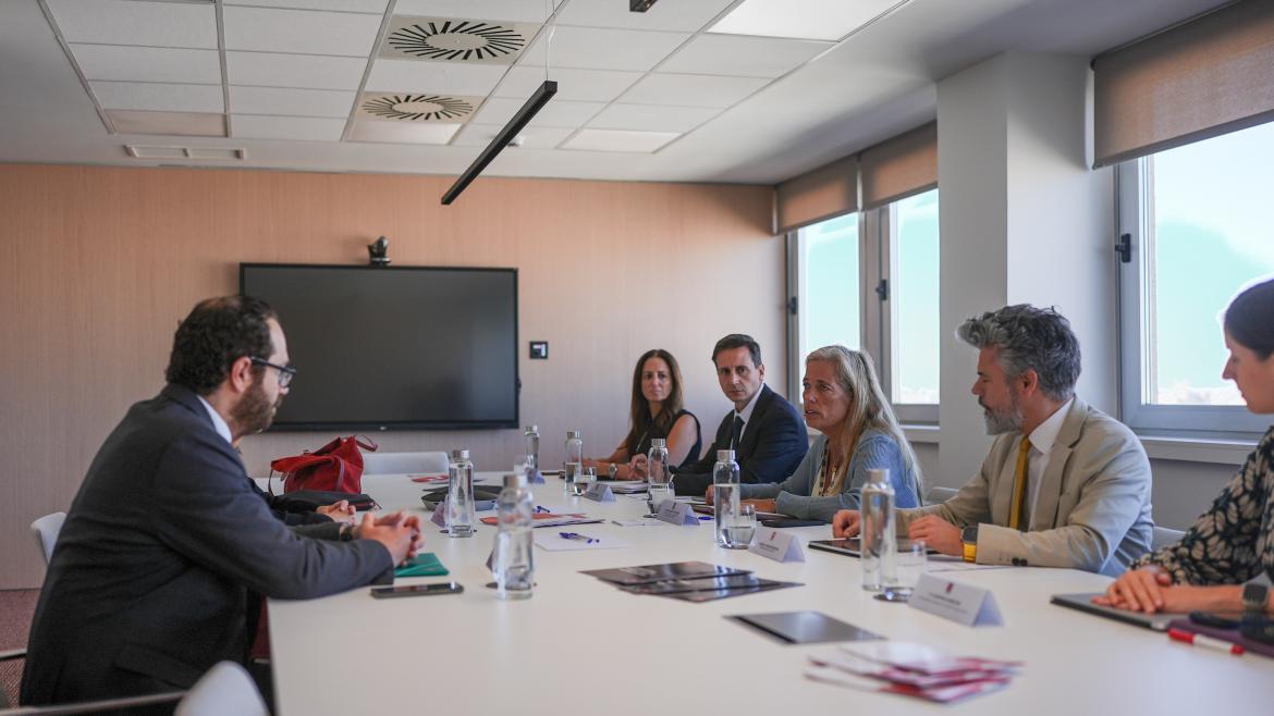 Albert se reúne con la Asociación de Inspectores de Hacienda La consejera Rocío Albert durante la reunión con la Asociación de Inspectores de Hacienda