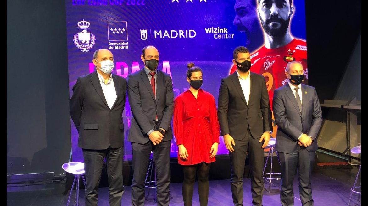 Roberto Núñez en la presentación del calendario de Balonmano 2021 Roberto Núñez durante la presentación del calendario de Balonmano 2021