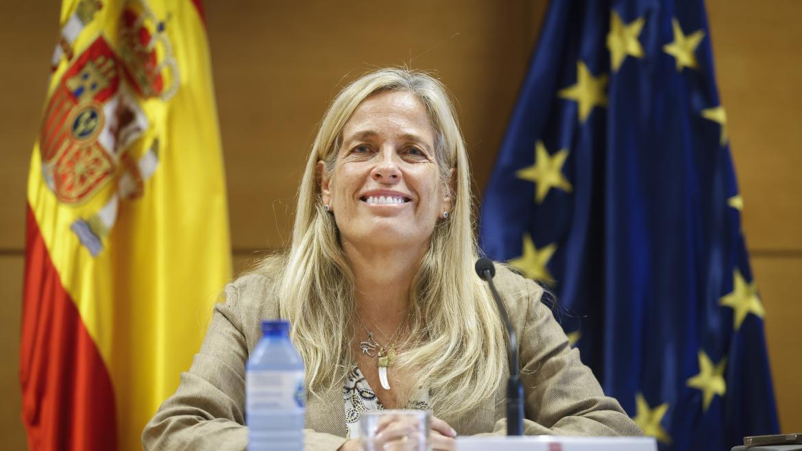 La consejera durante la comparecencia