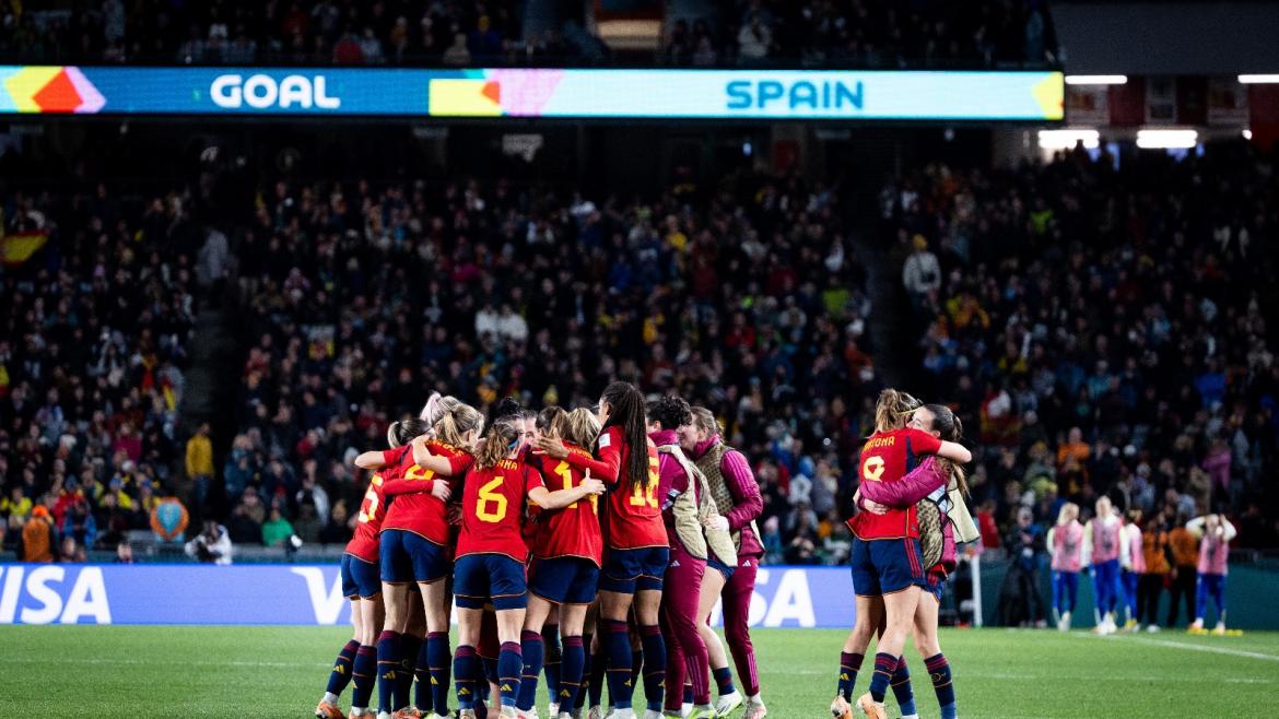 Jugadoras de la Selección Española de Futbol Femenina
