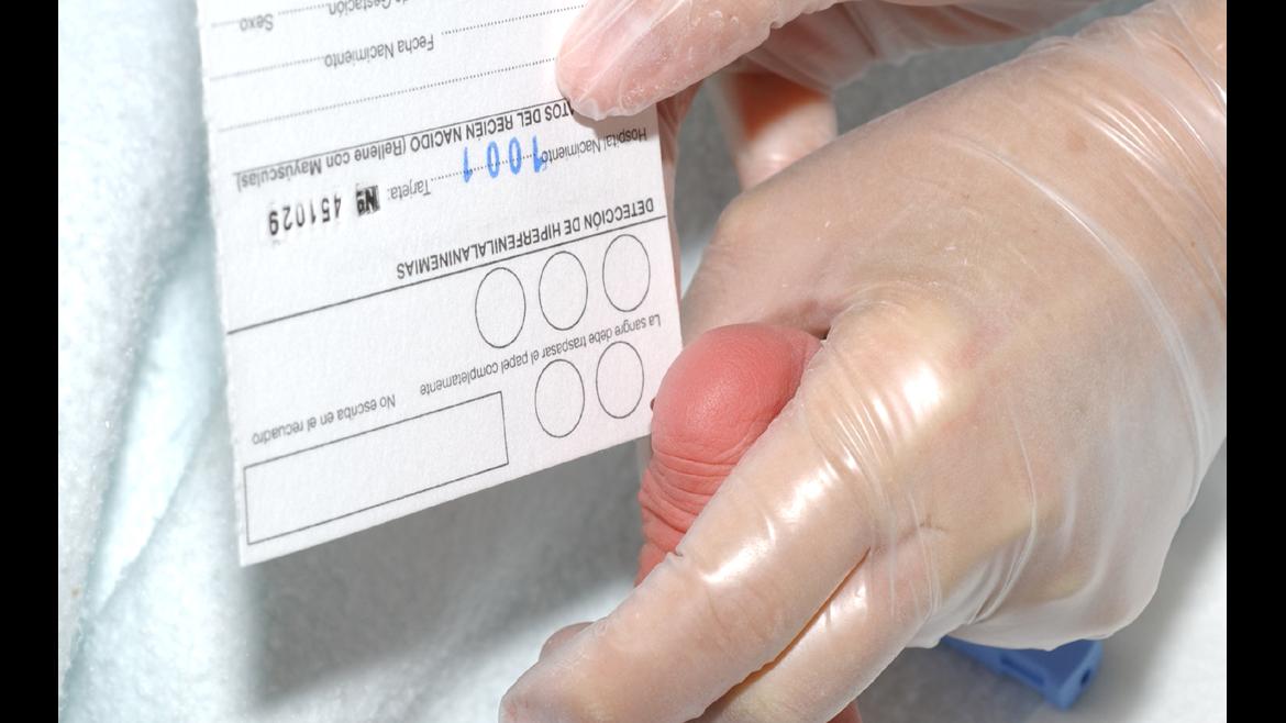 Recién nacido en el Hospital Gregorio Marañón
