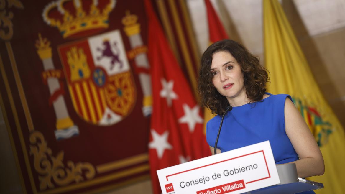 La presidenta durante su intervención