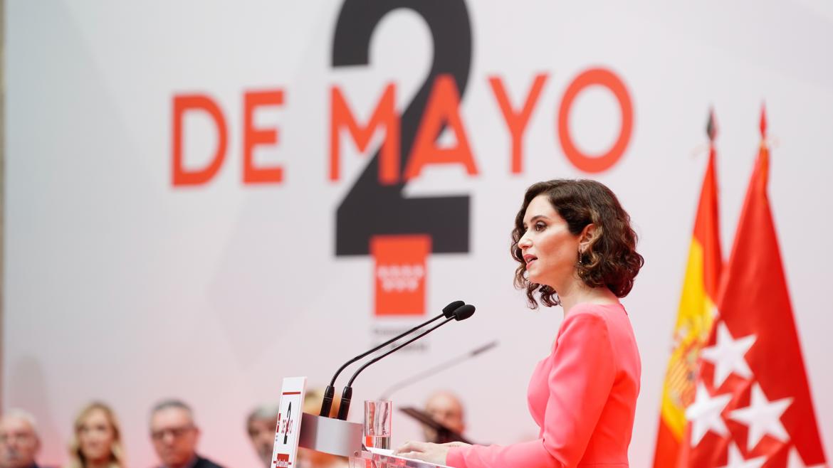 La presidenta durante su discurso 