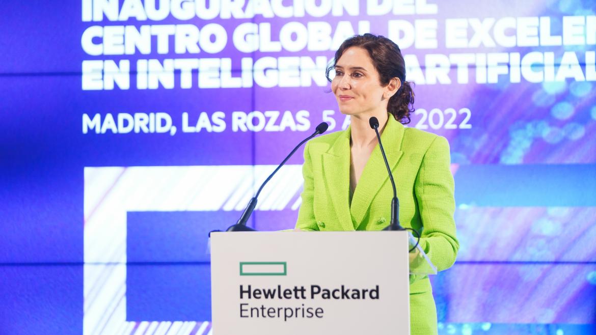 La presidenta durante su intervención