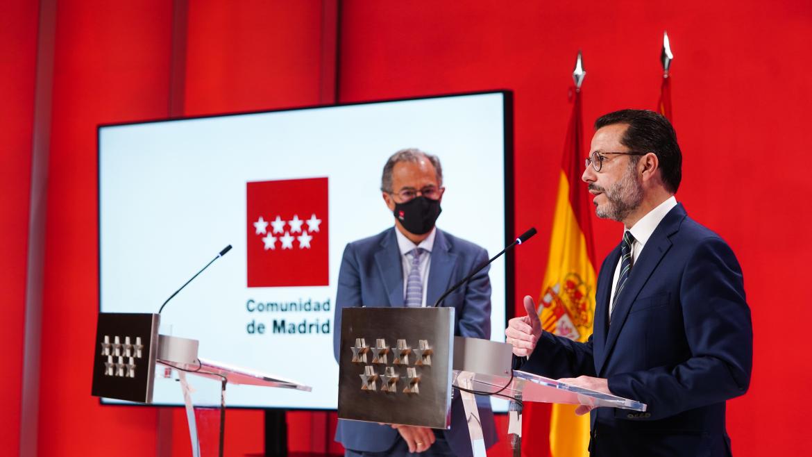 El consejero durante la rueda de prensa tras el Consejo de Gobierno