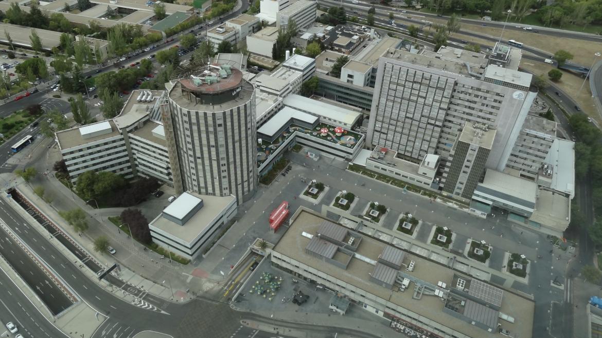El IdiPAZ coordina el Registro Nacional de Pacientes con Fractura de Cadera Hospital La Paz vista aérea
