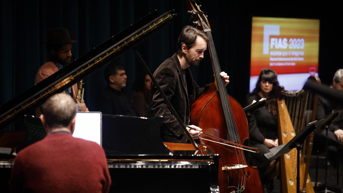 Un músico durante el festival 