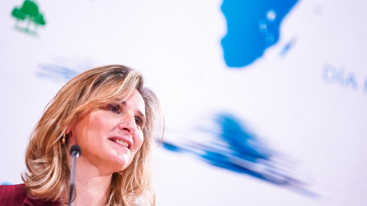 La consejera de Medio Ambiente, Paloma Martín, celebra el Día Mundial del Agua La consejera durante su intervención en el acto de celebración