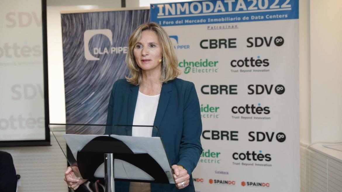 La consejera Paloma Martín durante su intervención en INMODATA 2022