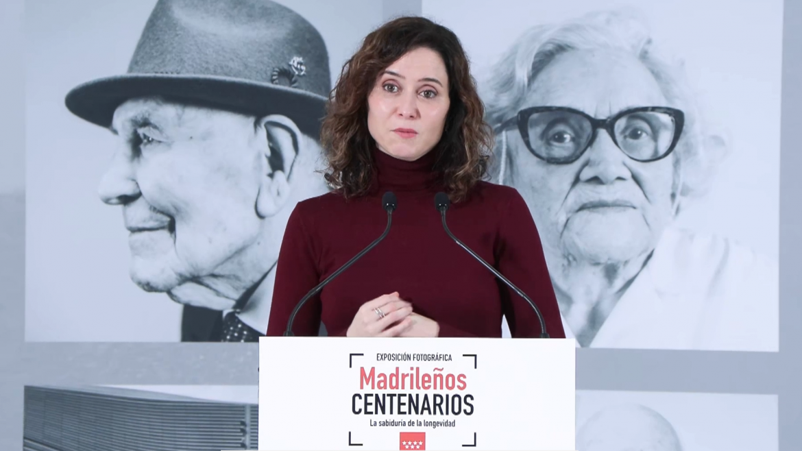 La presidenta Isabel Díaz Ayuso