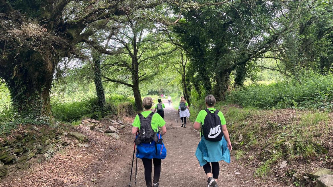 Pacientes de cáncer de mama en el Camino de Santiago