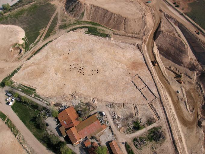 Imagen de vista aérea del yacimiento