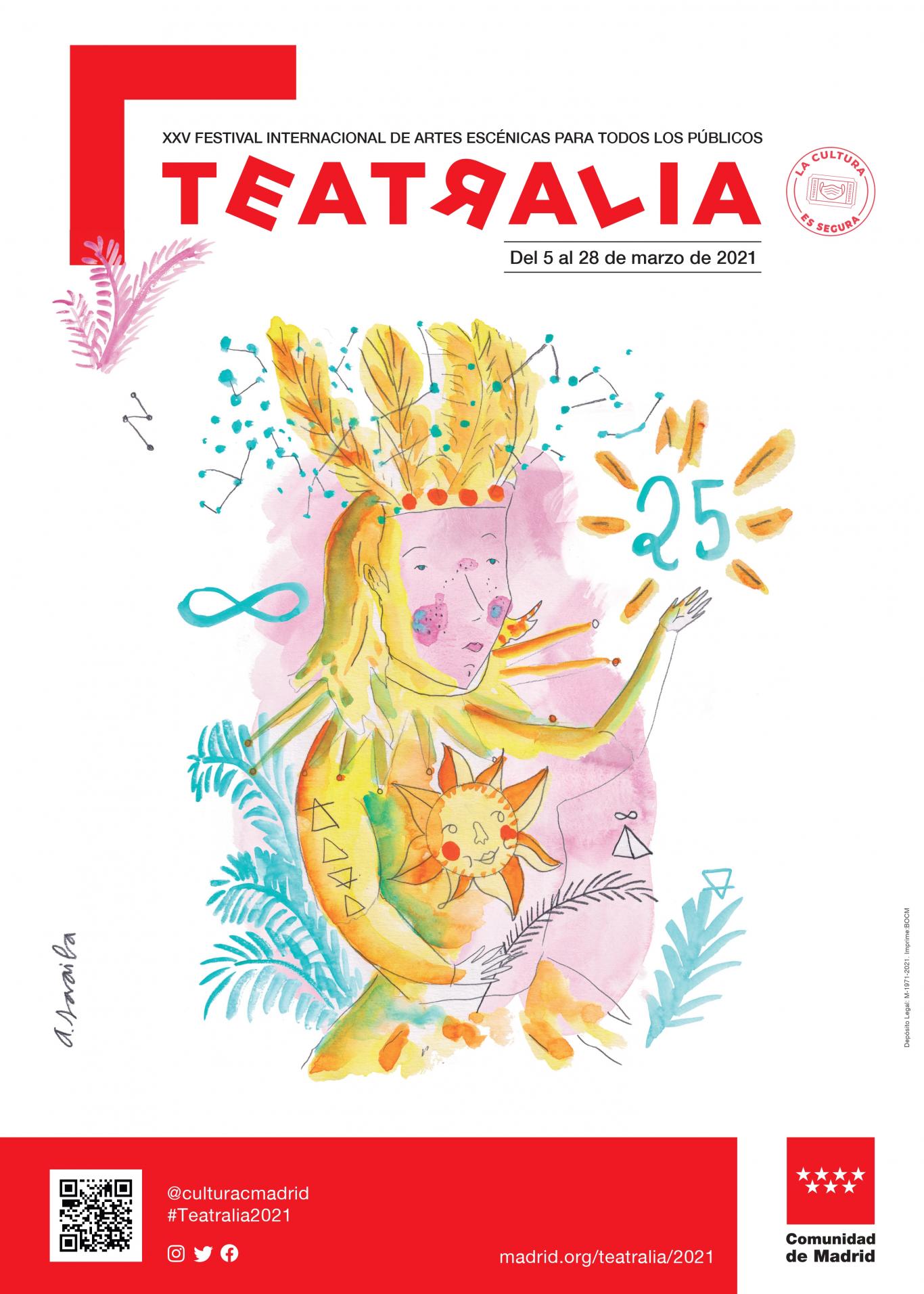 Ilustración infantil con un personaje y animal fantásticos