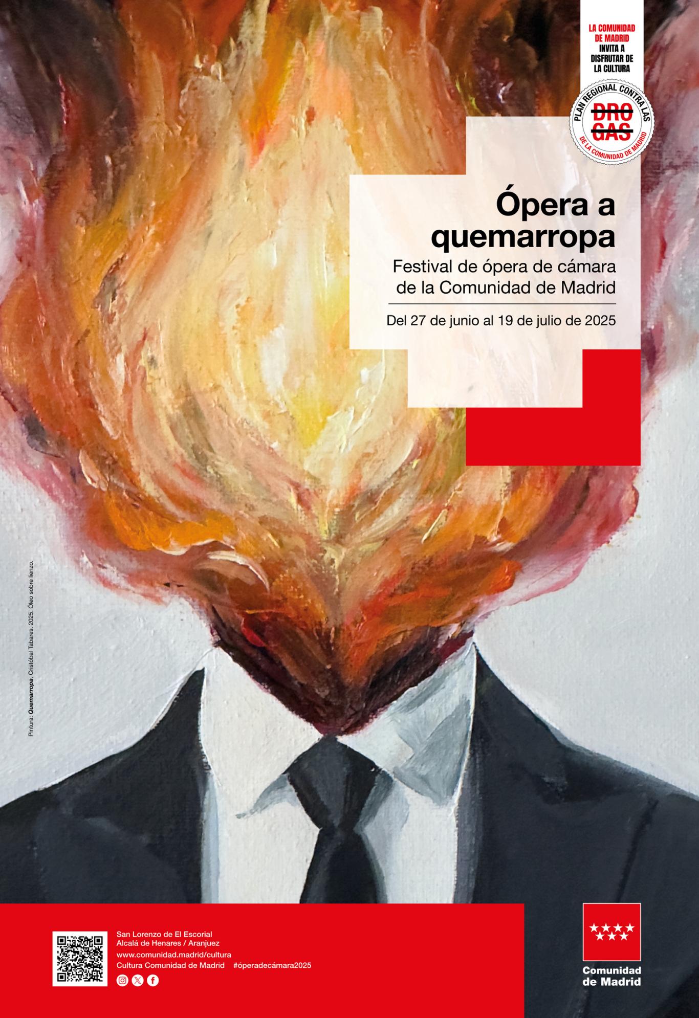 Festival Ópera a quemarropa. Ilustrador: Cristóbal Tabares Cartel Festival Ópera a quemarropa