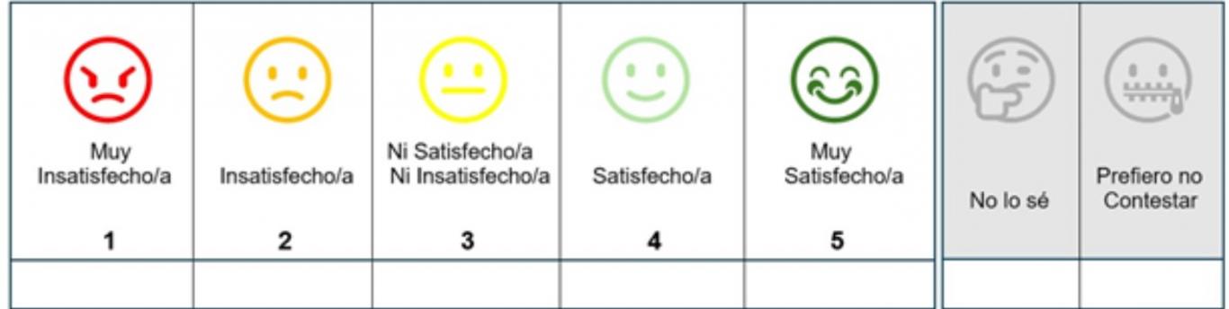 Escalas de evaluación de la satisfacción