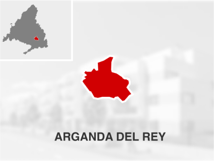 Imagen que muestra un mapa de Madrid, con el municipio de Arganda del Rey resaltado