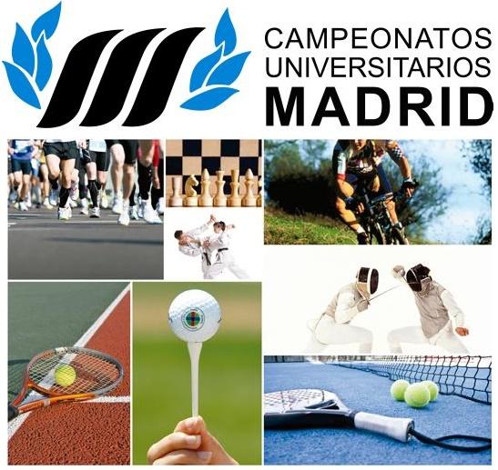 Collage de deportes y deportistas de los campeonatos universitarios