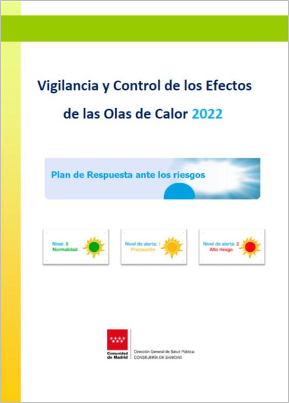 Portada del Plan de Vigilancia y control de los efectos de las olas de calor 2022