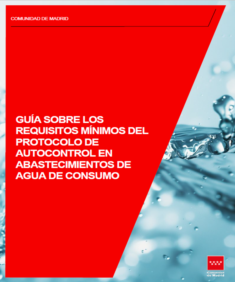 Portada de la Guía de requisitos mínimos del protocolo de autocontrol en abastecimientos de agua de consumo