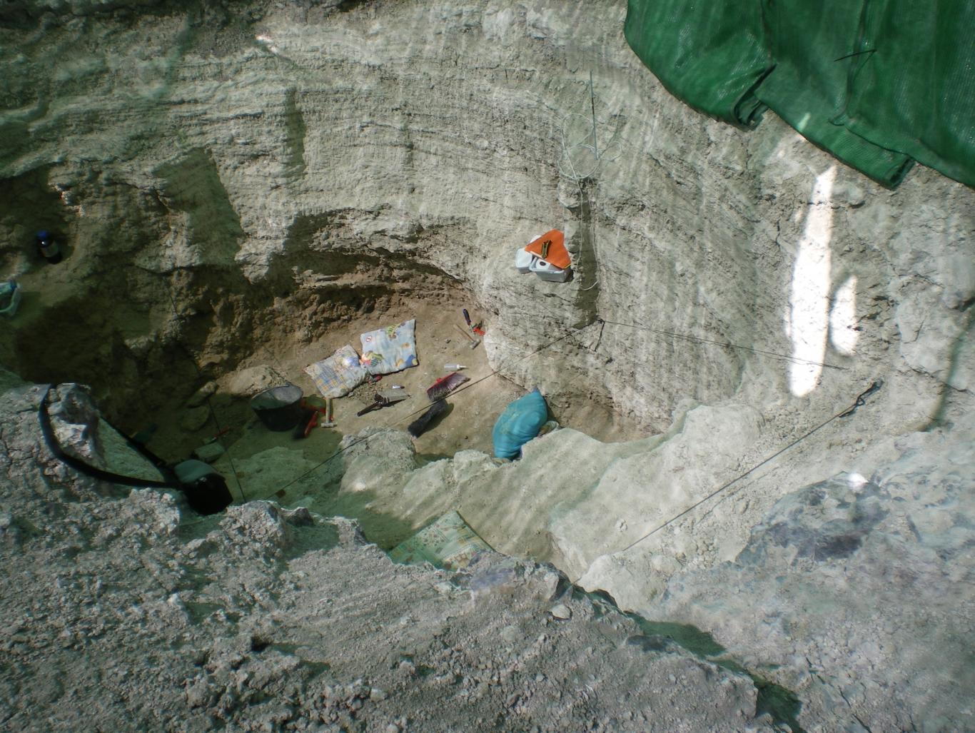 Imagen del Yacimiento Batallones 4 excavación de julio de 2012