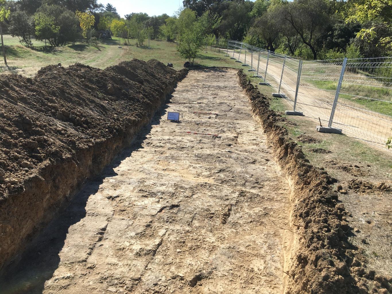 Imagen de una vista de la intervención arqueológica