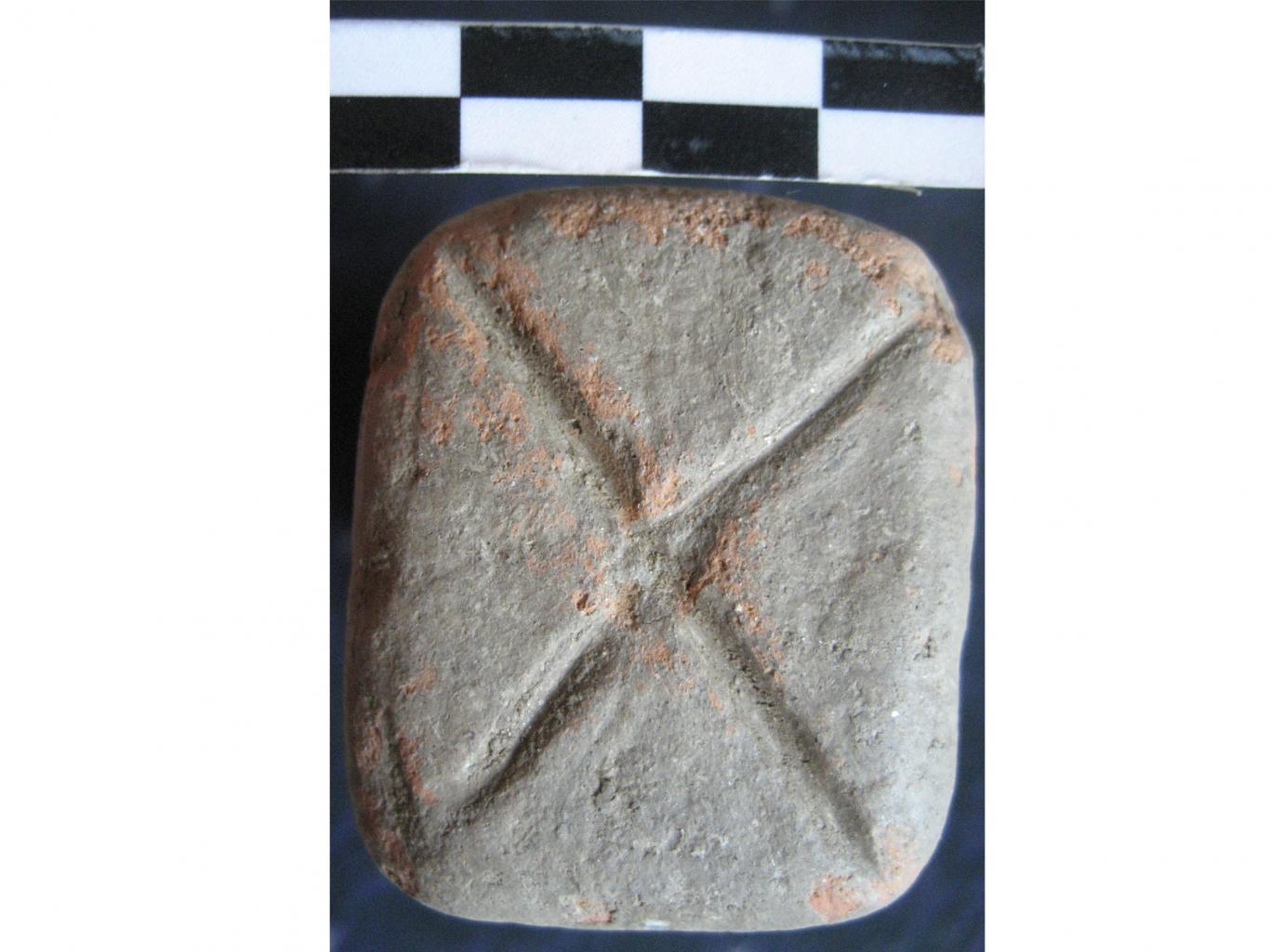 Pesa de telar del yacimiento