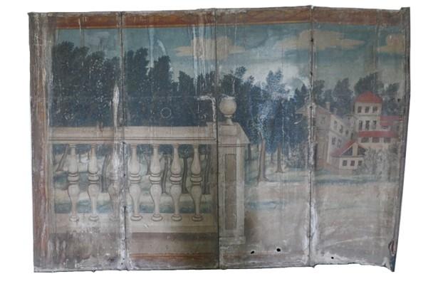 Biombo antes de la restauración