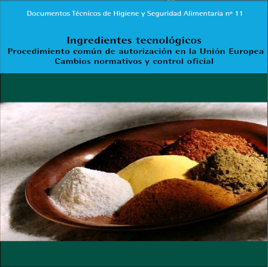 Portada de la guía sobre ingredientes tecnológicos