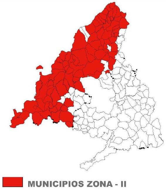 Imagen del mapa de la Comunidad de Madrid