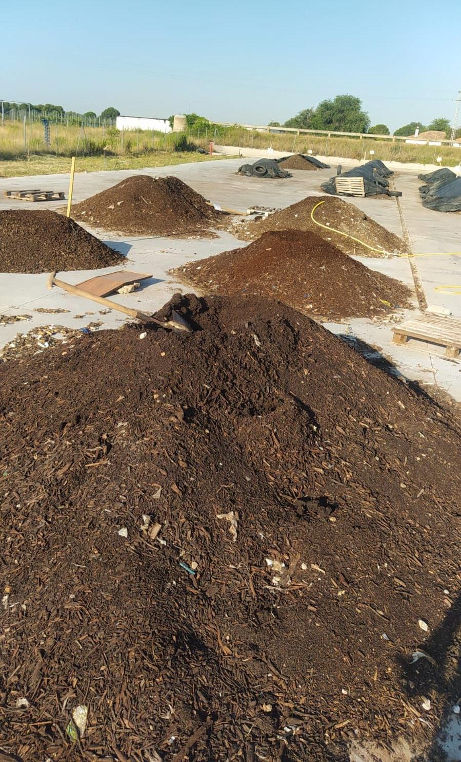 Residuos en planta de agrocompostaje