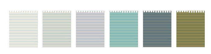 Hojas de cuaderno