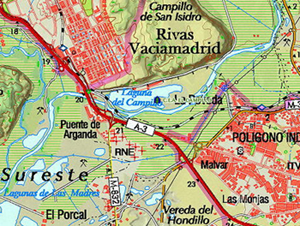 Mapa del Centro de educación ambiental El Campillo