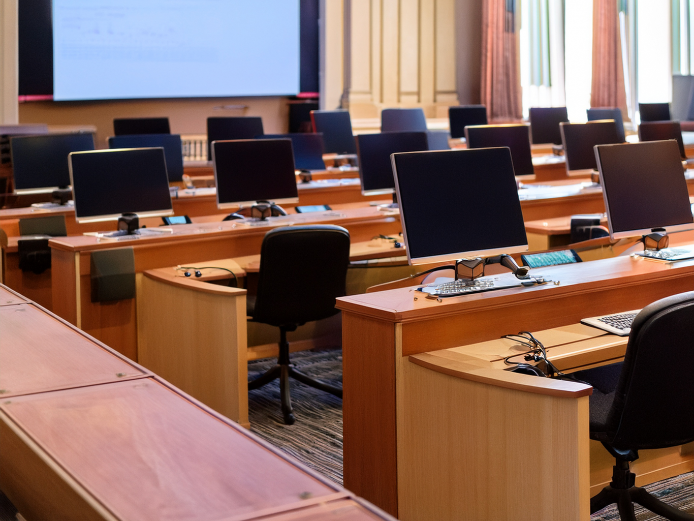 Salón de Plenos de un Ayuntamiento