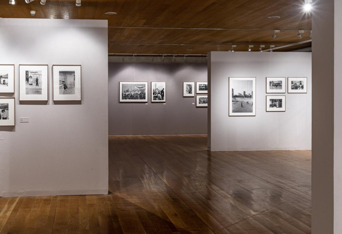 Panorámica de la sala de exposiciones Exposición Javier Campano Barrios Madrid 1976-1980