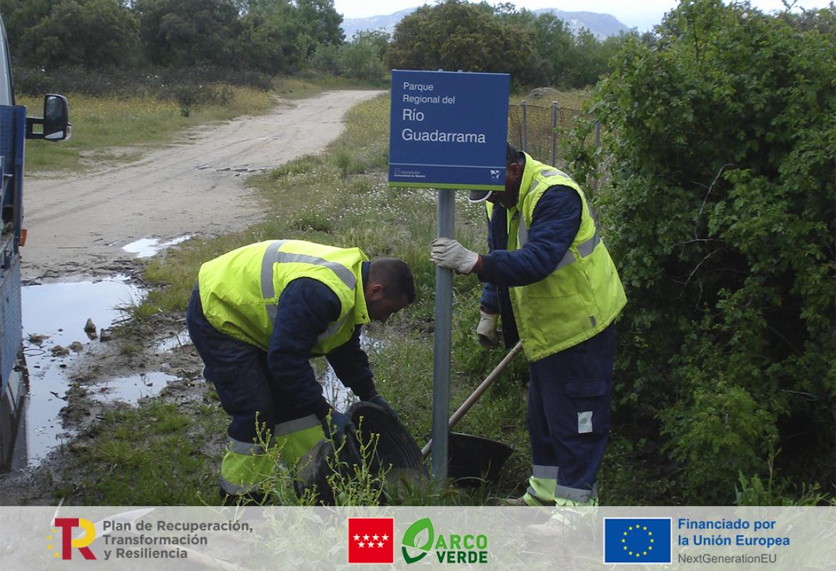Trabajos Arco Verde señalización
